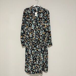 Cato Floral wrap‎ Dress black size XL